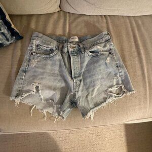 AGOLDE Parker Long Loose Vintage Shorts Swapmeet, Size 27
